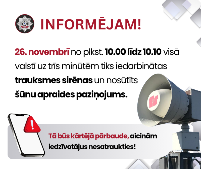 Infomācija par sirēnām