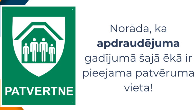 Informācija par patvertnes zīmi