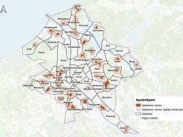 Apkaimju centri karte