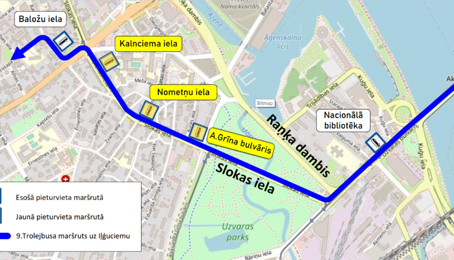 9.trolejbusa maršruts